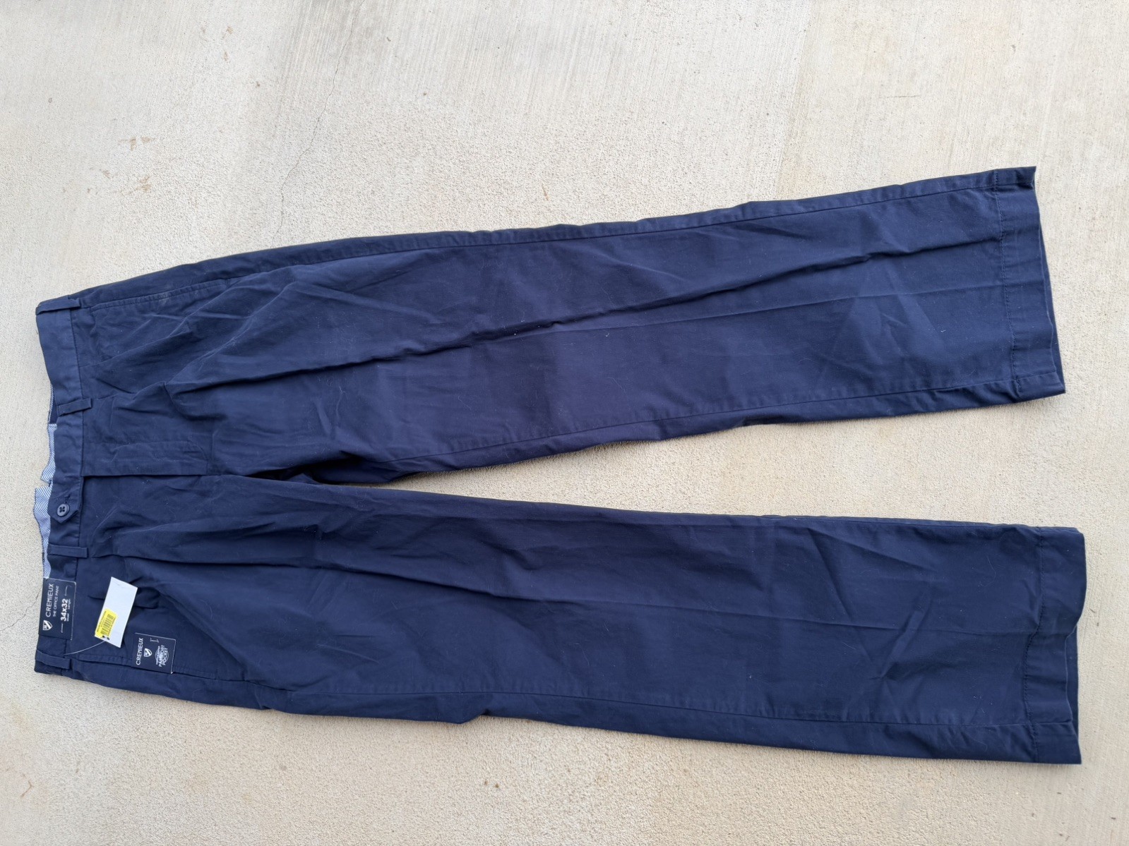 NWT NEW Daniel Cremieux Navy Blue Dress Office Pants 34x32 Passport Pocket NWT NEW Daniel Cremieux Navy Blue Dress Office Pants 34x32 Passport Pocket