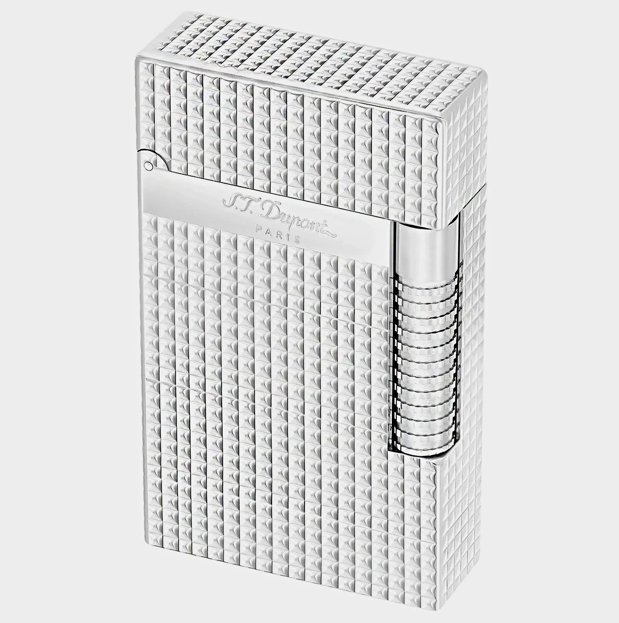 S.T. Dupont Le Grand Cling Diamond Head Palladium Lighter + Case S.T. Dupont Le Grand Cling Diamond Head Palladium Lighter + Case