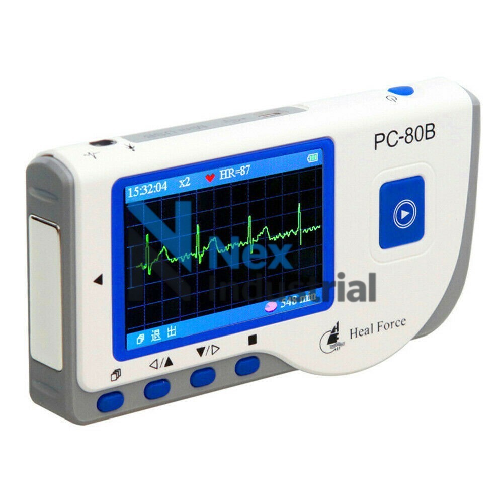 1PC Portable Handheld Easy ECG/EKG Heart Monitor PC-80B Continuous Measurement