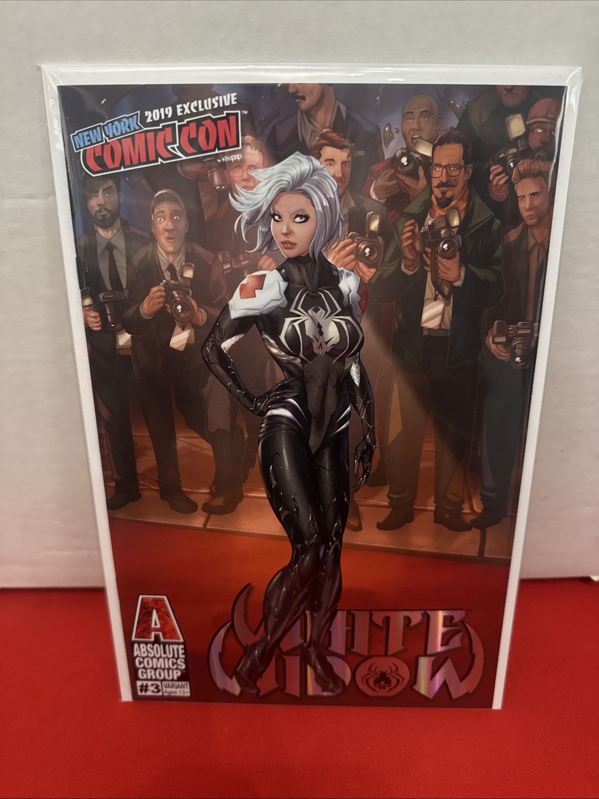 White Widow #3 Jamie Tyndall NYCC 2019 Exclusive Holo Foil Absolute Comics