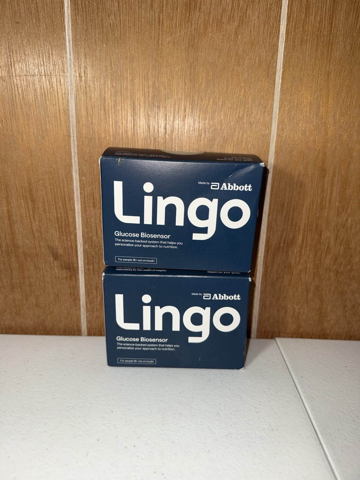 Set of 2 Lingo Continuous Glucose Biosensor Monitor (CGM) Exp: 07/26