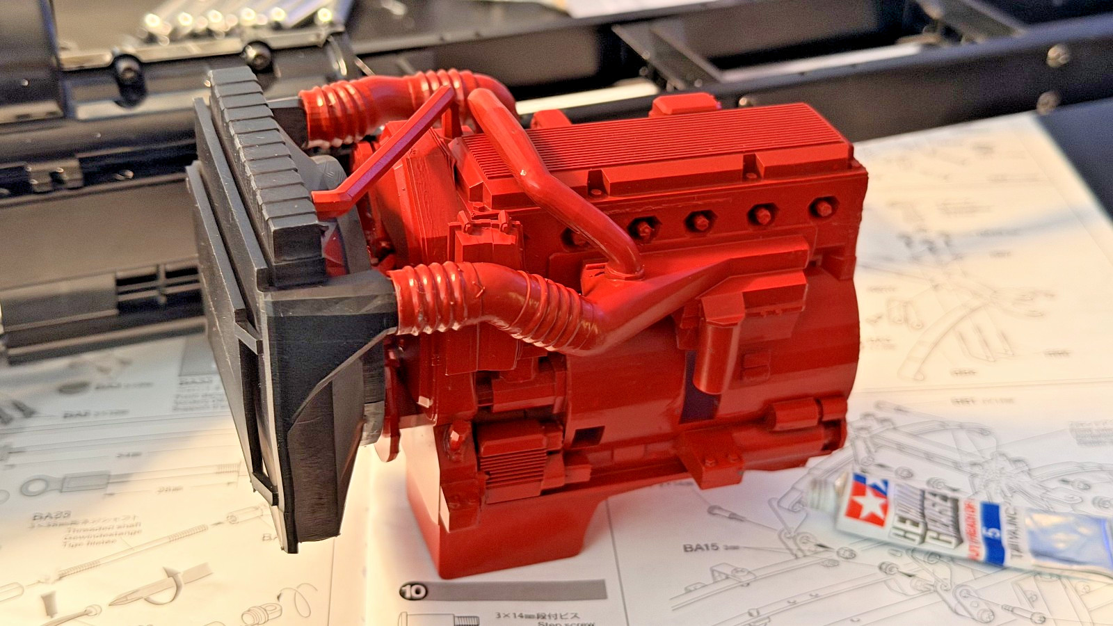 1/14 Tamiya Grand / King Hauler Cummins ISIX15 ENGINE Detailed 16K ABS+ Resin