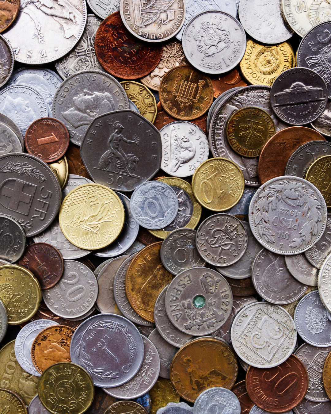 WORLD Coins Grabbag INTERNATIONAL FOREIGN LOT Many Countries 85-100 countries