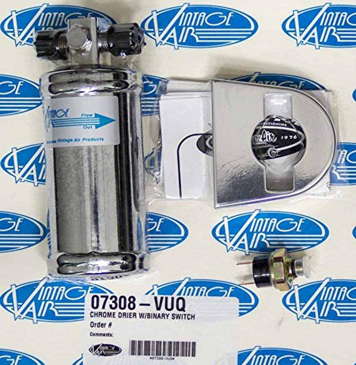 Vintage Air 07308-VUQ Chrome Drier with Binary Switch