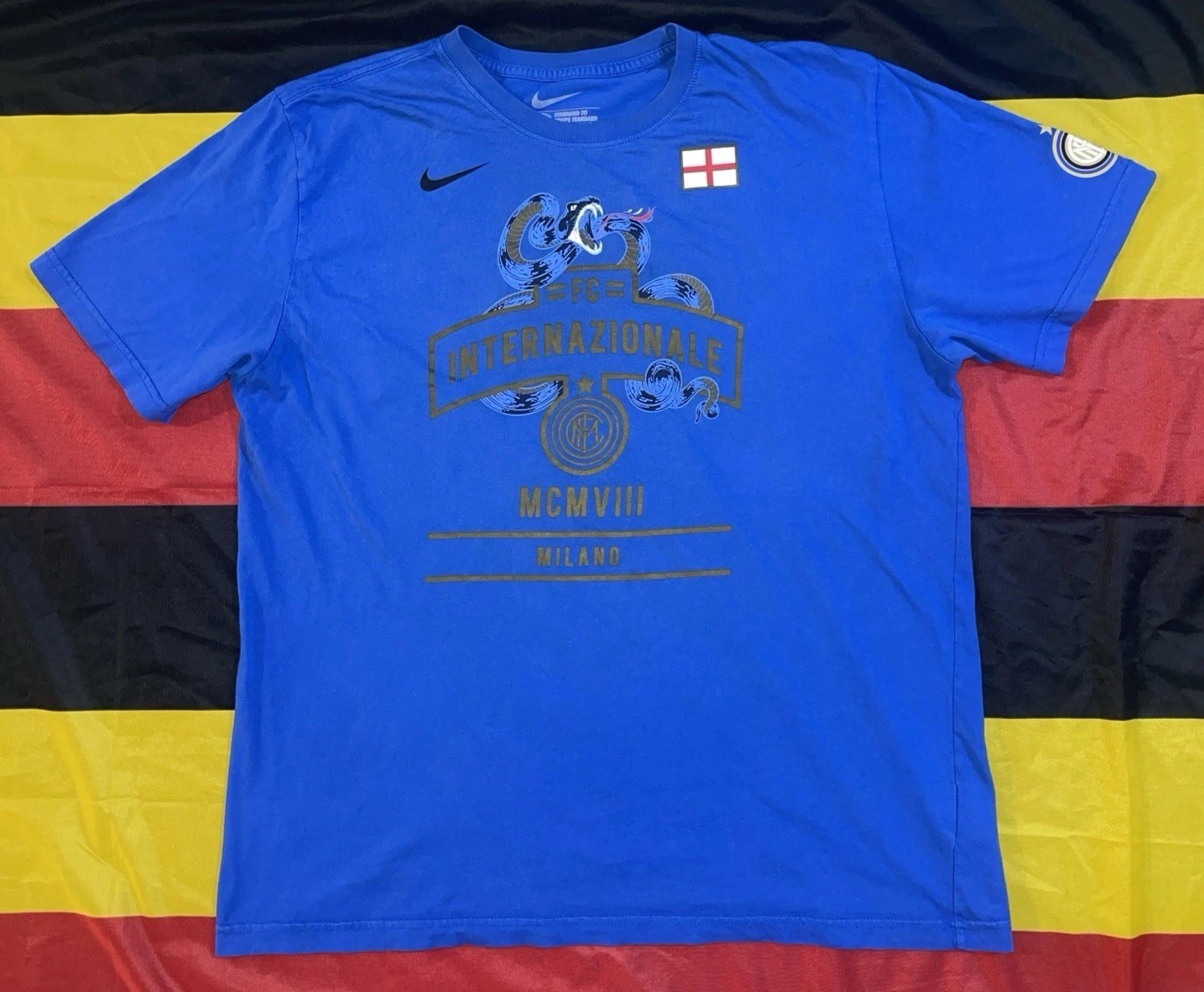 Nike Inter Milan 2011-2012 Men’s XL Blue T-Shirt FC Internazionale Milano Soccer Nike Inter Milan 2011-2012 Men’s XL Blue T-Shirt FC Internazionale Milano Soccer