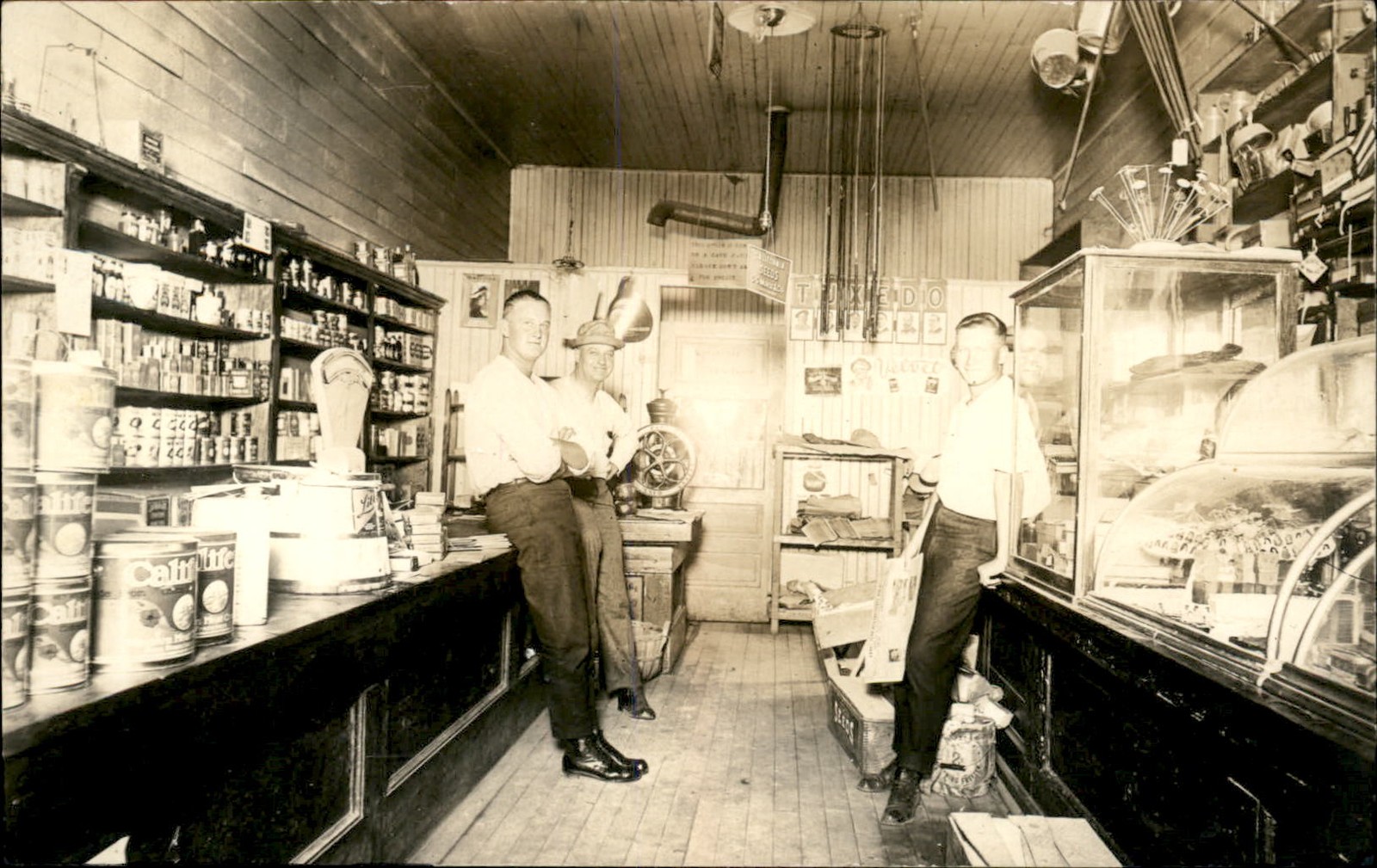 Very Nice Store Interior Visible Products Some From California c1910 RPPC bhn