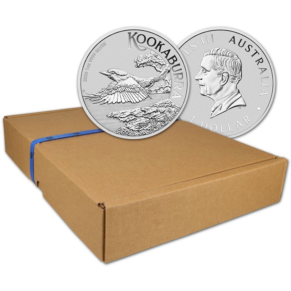 2026 P Australia Silver Kookaburra 1 oz $1 - BU - 1 Box - Sealed 100 Coin Box