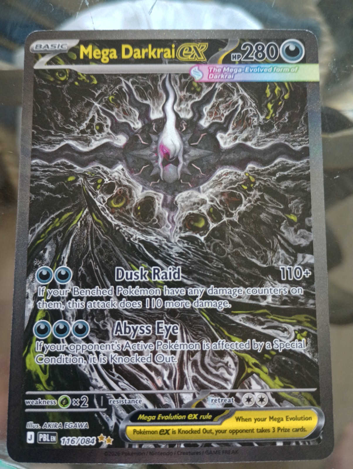Mega Darkrai ex 116/084 Rare MINT condition Mega Darkrai ex 116/084 Rare MINT condition