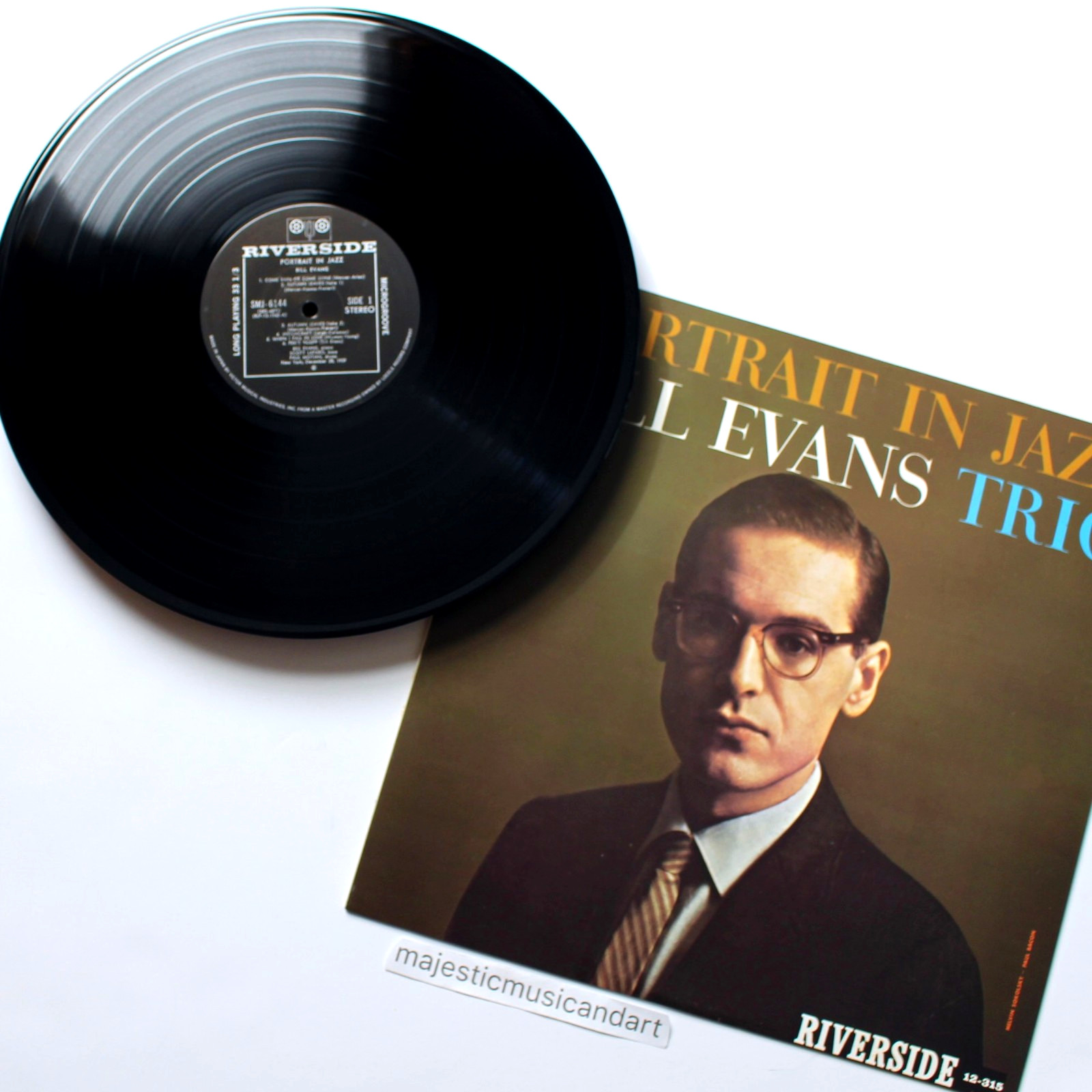 VINTAGE RIVERSIDE PRESS BILL EVANS TRIO VINYL LP NM