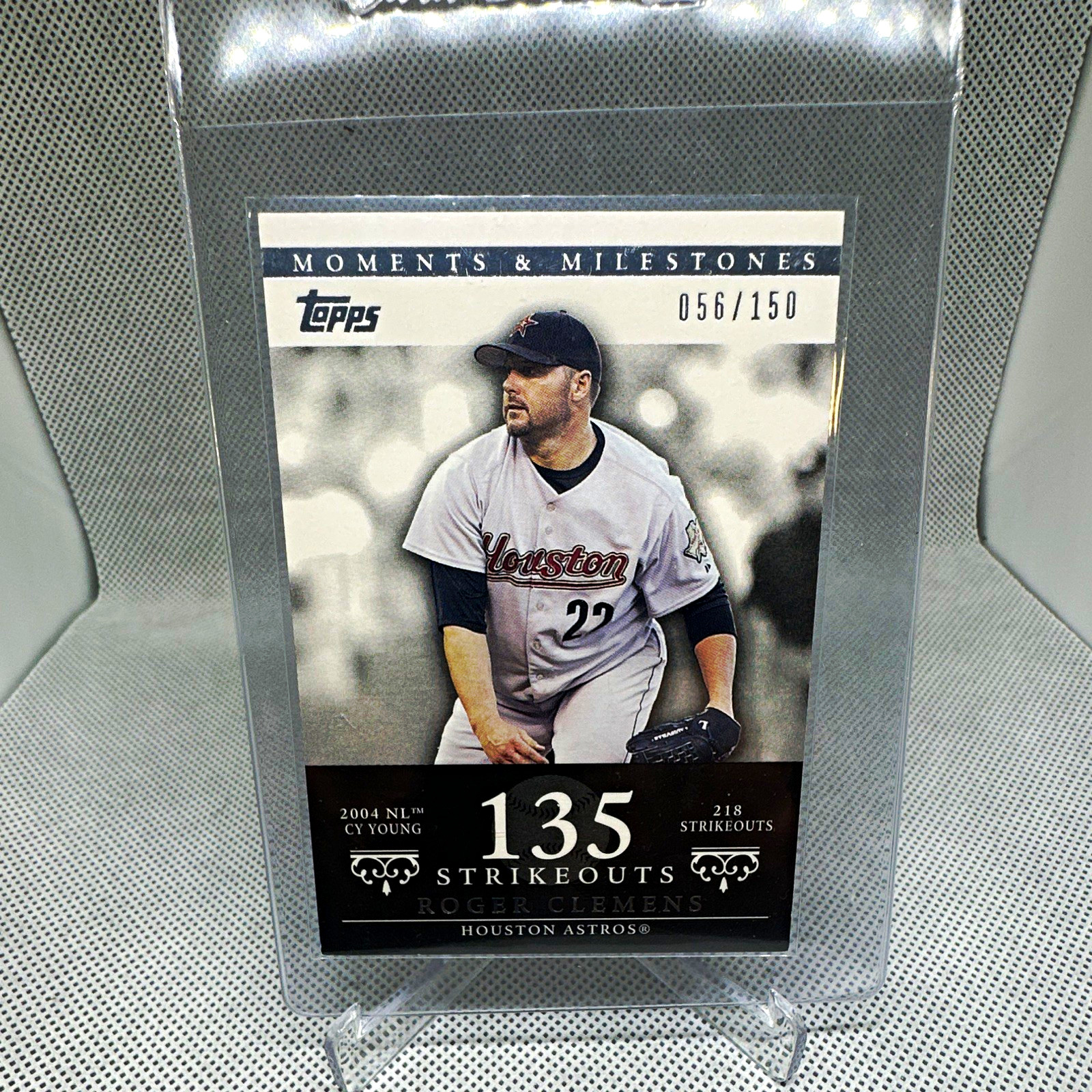 2007 Topps Moments & Milestones Roger Clemens Astros 135 K #162 #’d/150