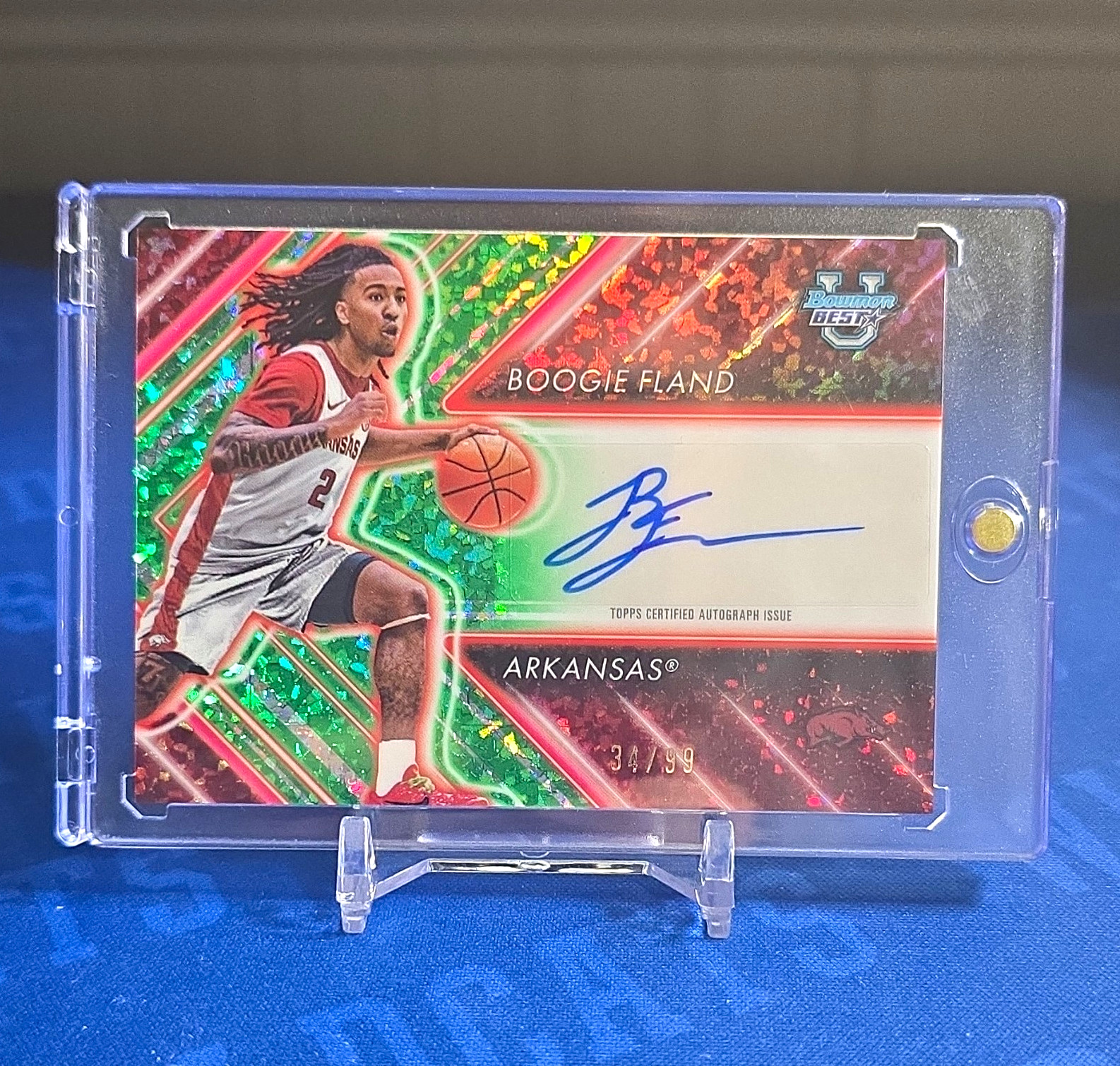 Topps 2024-25 Bowman Univ Best Possession Arrow Auto Green /99 PAA-BF Topps 2024-25 Bowman Univ Best Possession Arrow Auto Green /99 PAA-BF