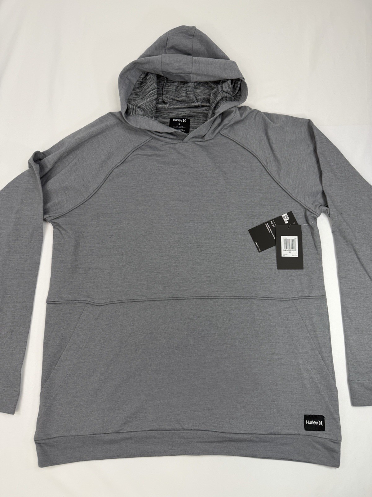 $55 BRAND NEW HURLEY MENS LONG SLEEVE NIKE DRI FIT TEE T SHIRT HOODIE HOOD