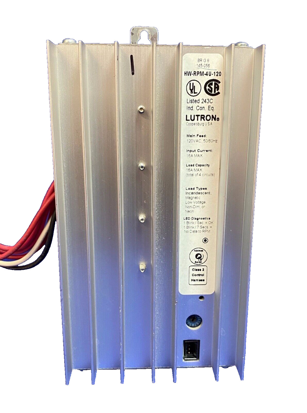 LUTRON HW-RPM-4U-120,  Remote  Dimming Module, 120V, Good Condition, Pre Owned