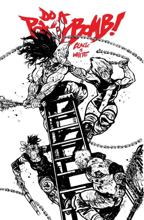 Do A Powerbomb Black And White #3 CVR B Johnson VAR 9/23/26 Image