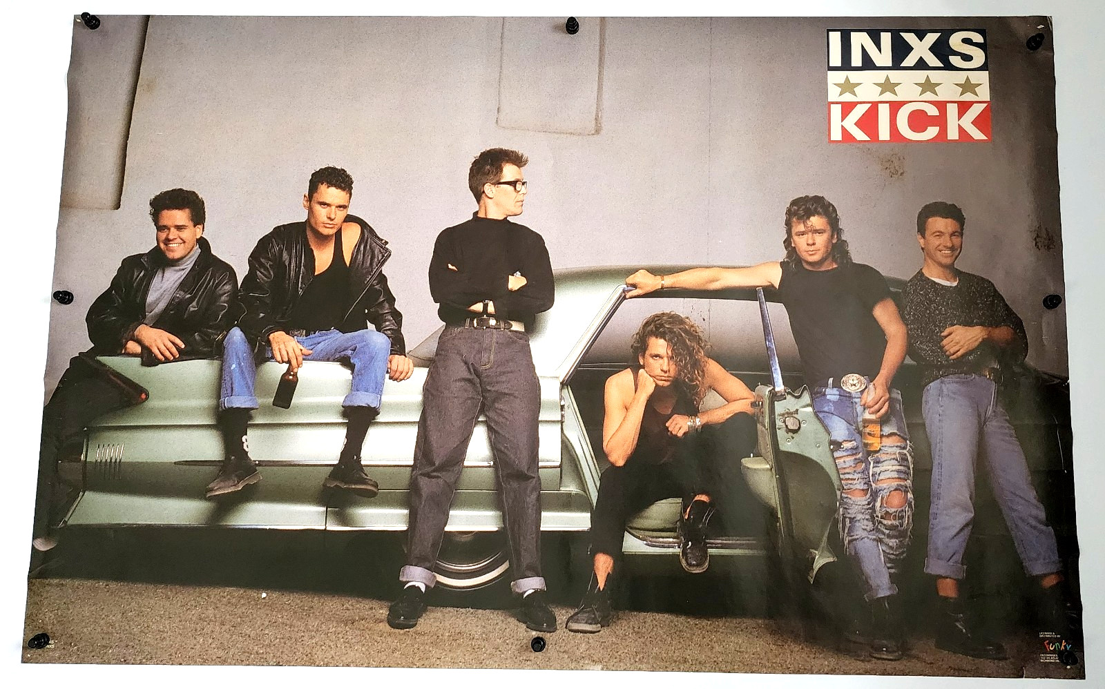 INXS KICK 1987 ORIGINAL POSTER 22x34.5 INXS KICK 1987 ORIGINAL POSTER 22x34.5