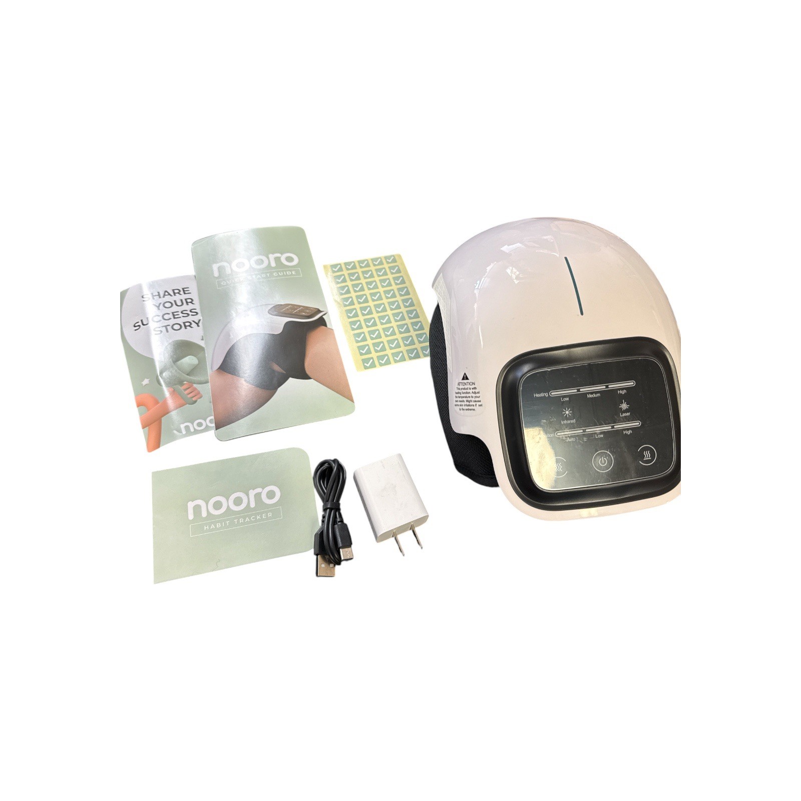 Nooro Knee Massager Wireless Heat Laser Infrared Vibrating FAST . Nooro Knee Massager Wireless Heat Laser Infrared Vibrating FAST .
