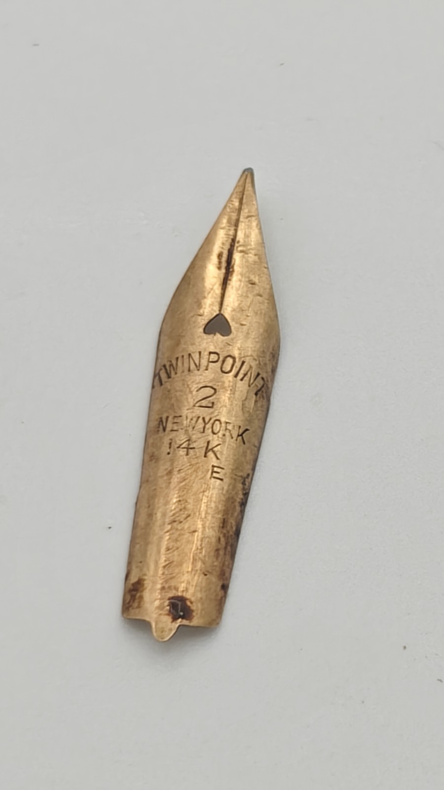 Vintage Twinpoint No. 2 14K Gold Fountain Pen Nib New York Replacement Part