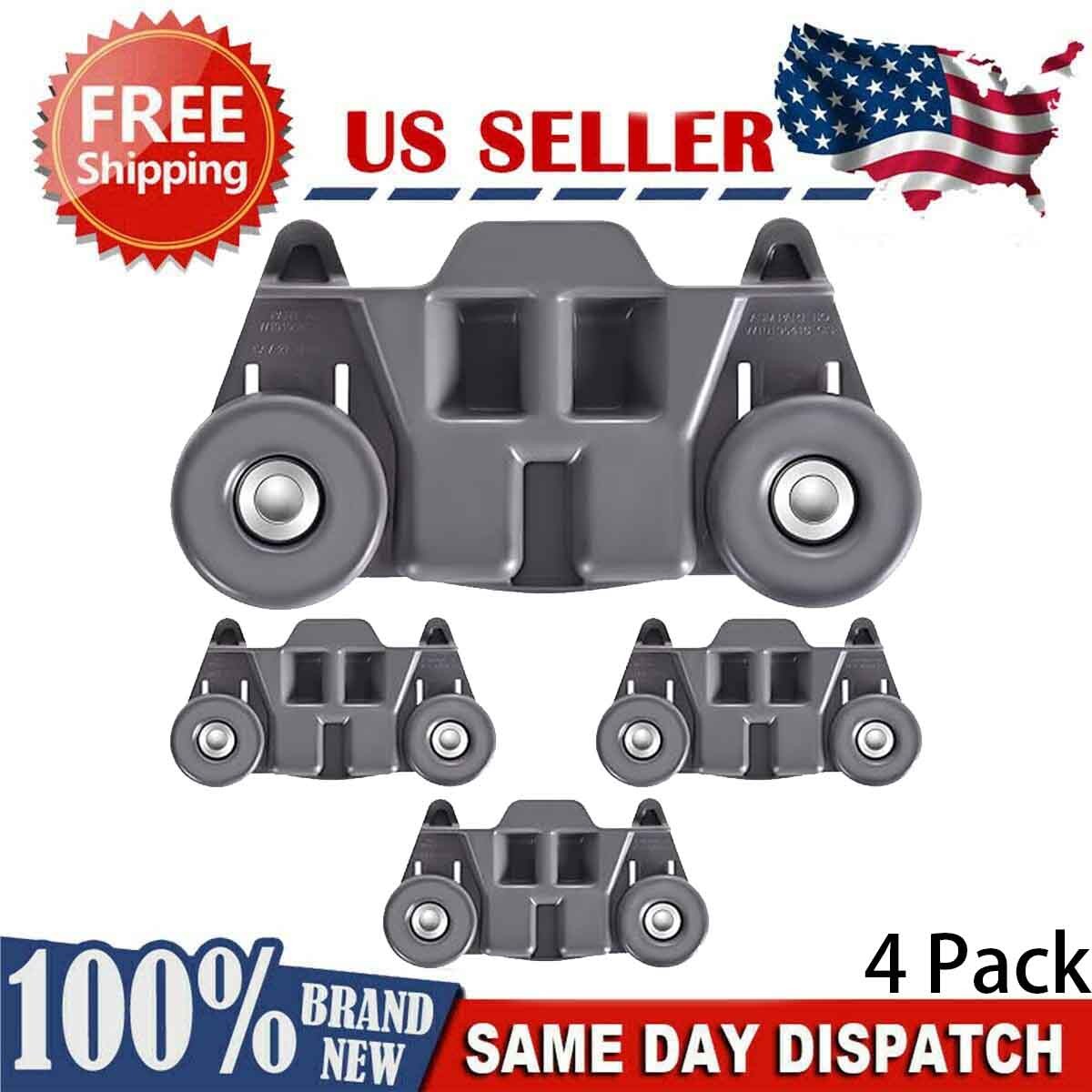 4 Pack W10195416 Dishwasher Lower Rack Wheel W10195416V, AP5983730, PS11722152 4 Pack W10195416 Dishwasher Lower Rack Wheel W10195416V, AP5983730, PS11722152