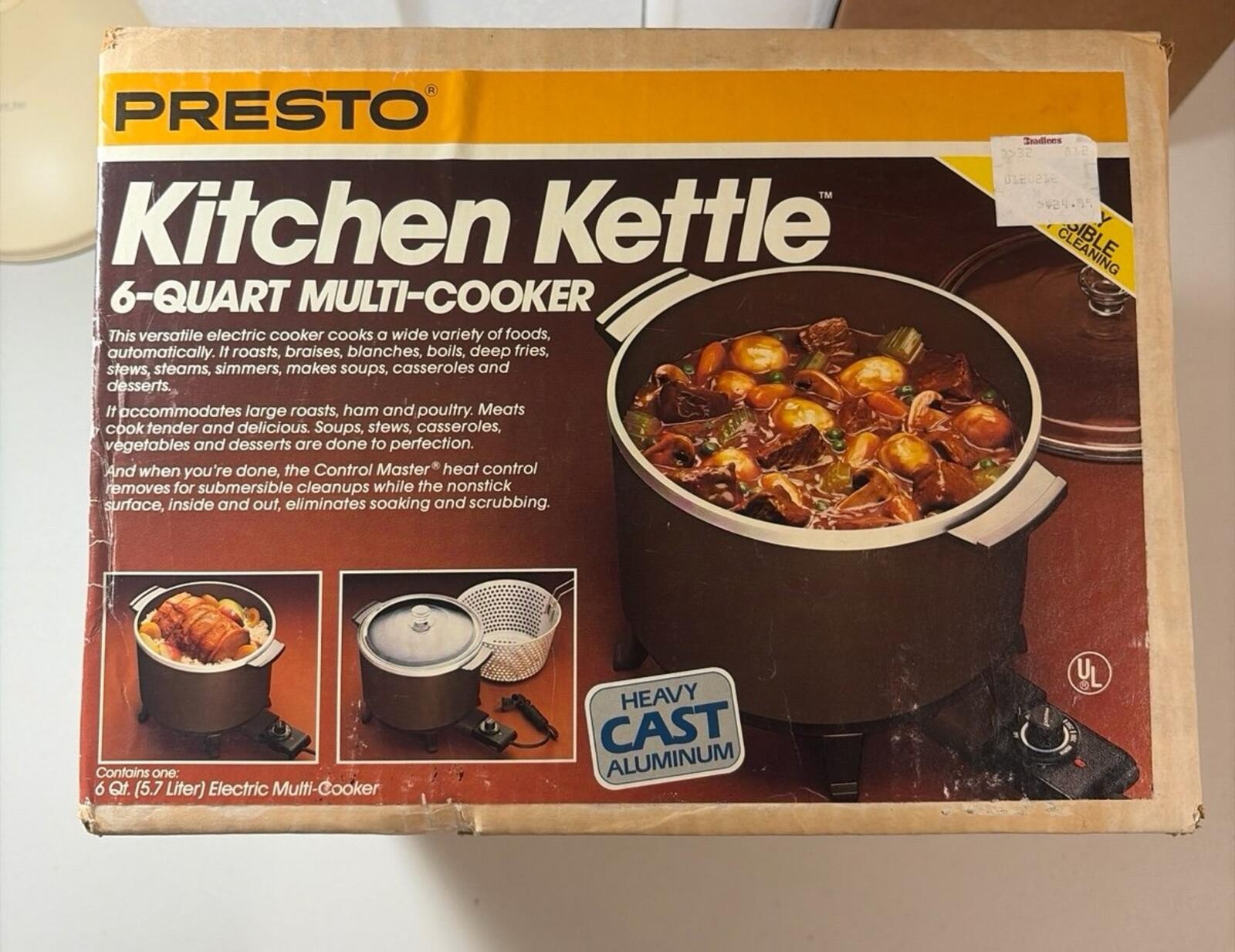 Vintage Presto Kitchen Kettle 6 Quart Multi-Cooker Deep Fryer NOS New Sealed Box