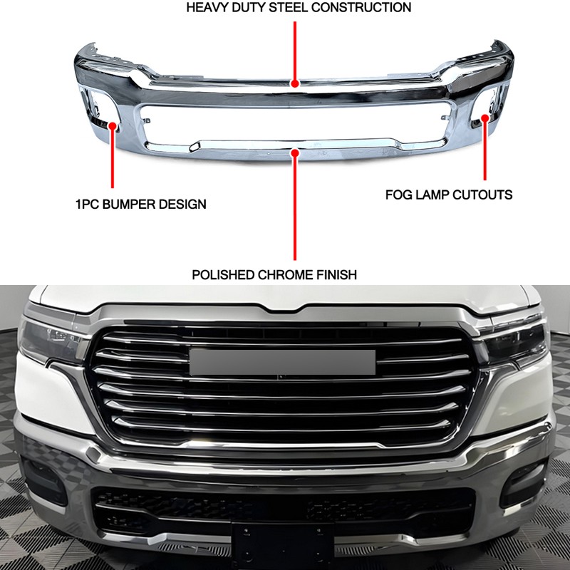 CHOOSE YOUR COLOR Front Lower Bumper Face Bar Cover Fits Dodge RAM 1500 2025-ON