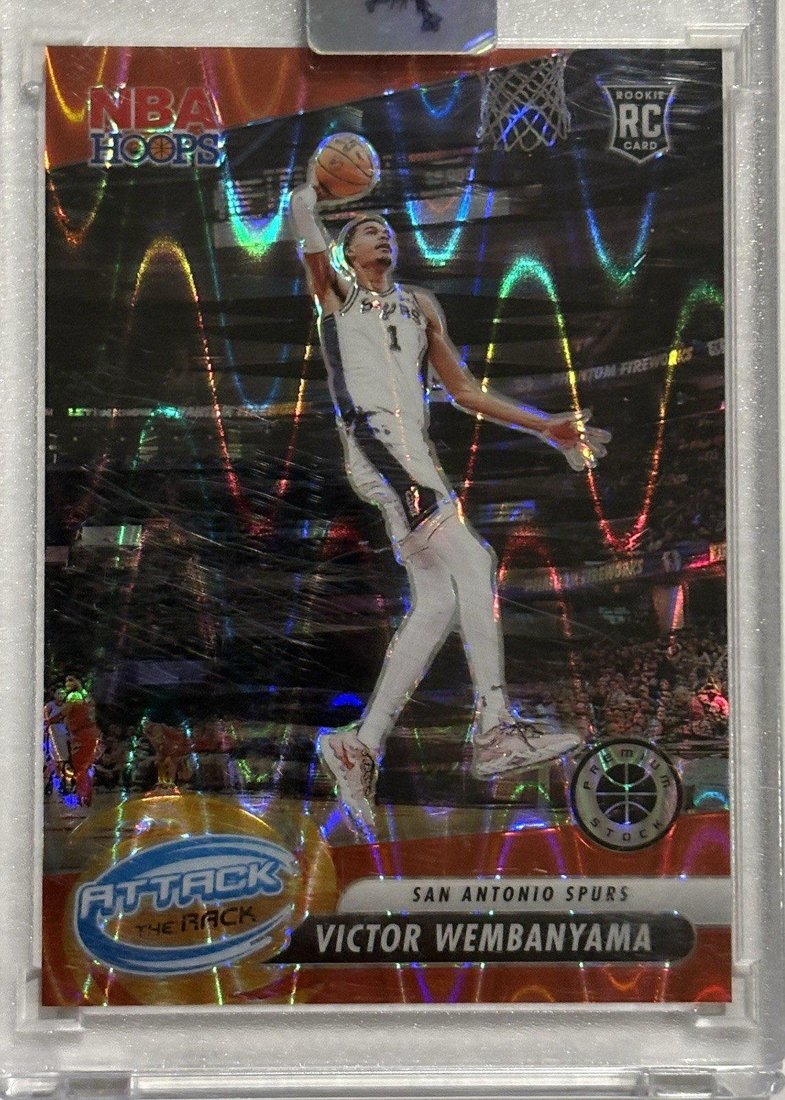 2023-2024 Panini NBA Hoops Attack The Rack Victor Wembanyama 2023-2024 Panini NBA Hoops Attack The Rack Victor Wembanyama