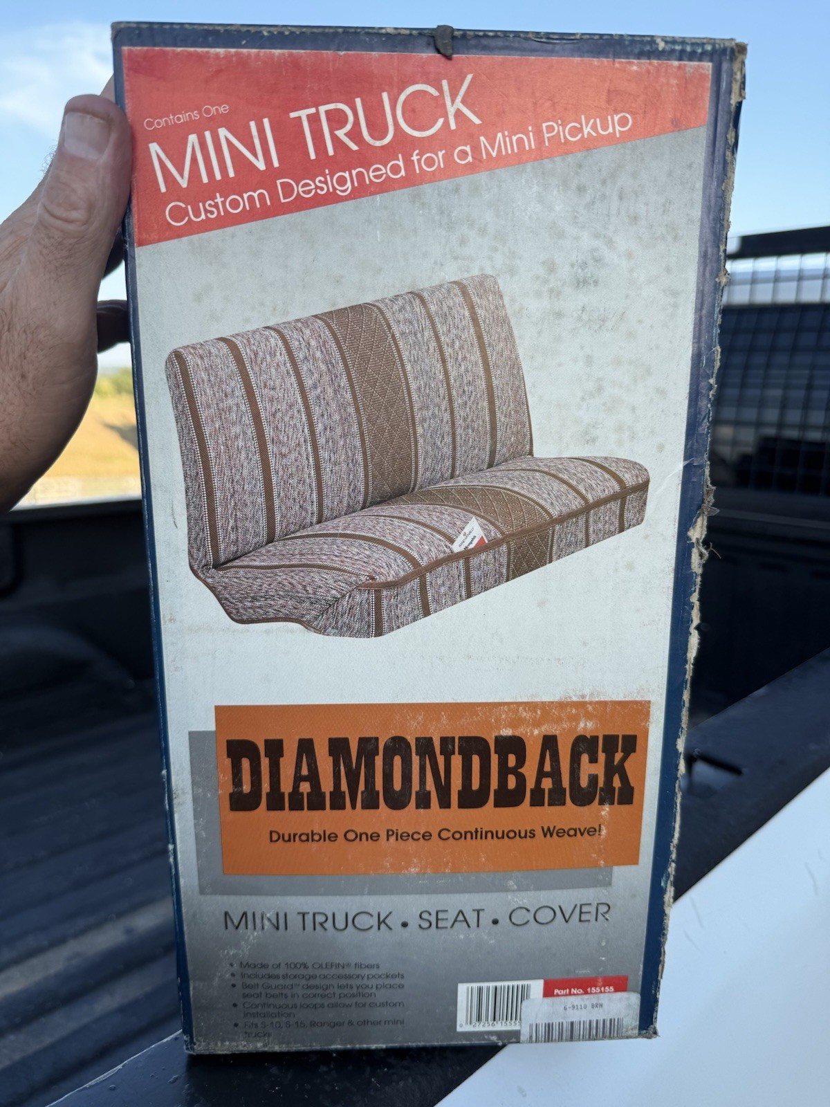 33 Vintage Diamondback Mini Truck Seat Covers S10 S15 Ranger Blue Brown NOS