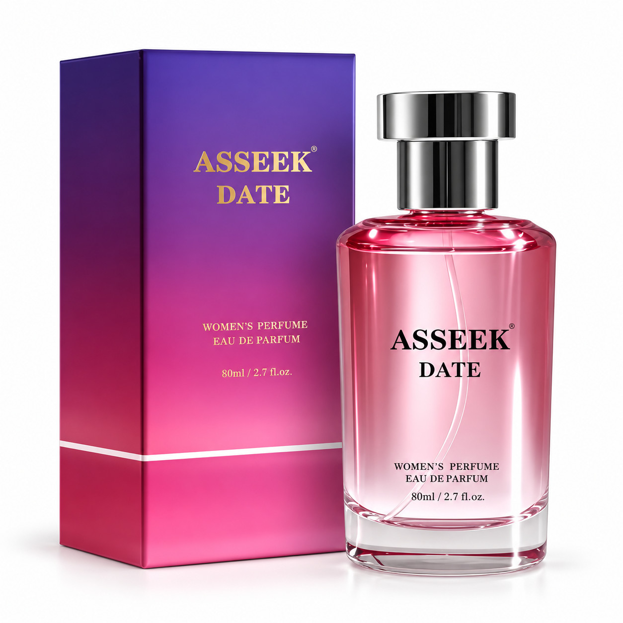 ASSEEK DATE Women’s Eau de Parfum 80ml 2.7oz Floral Vanilla Perfume Spray