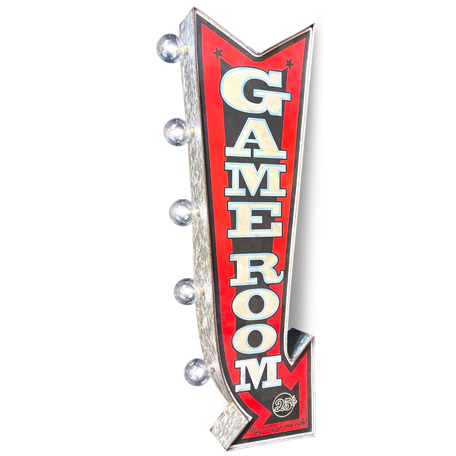 Game Room Double Sided LED Sign Garage Game Room Arcade Man Cave Bar Wall Decor