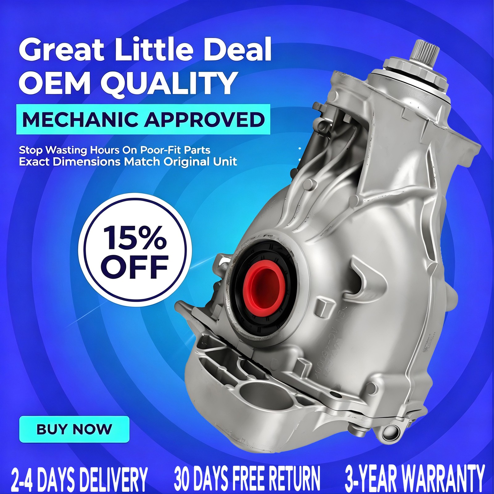 FOR 11-19 BMW 528i 535i 640i (F10 F12) REAR DIFFERENTIAL GEAR CARRIER 3.23 RATIO