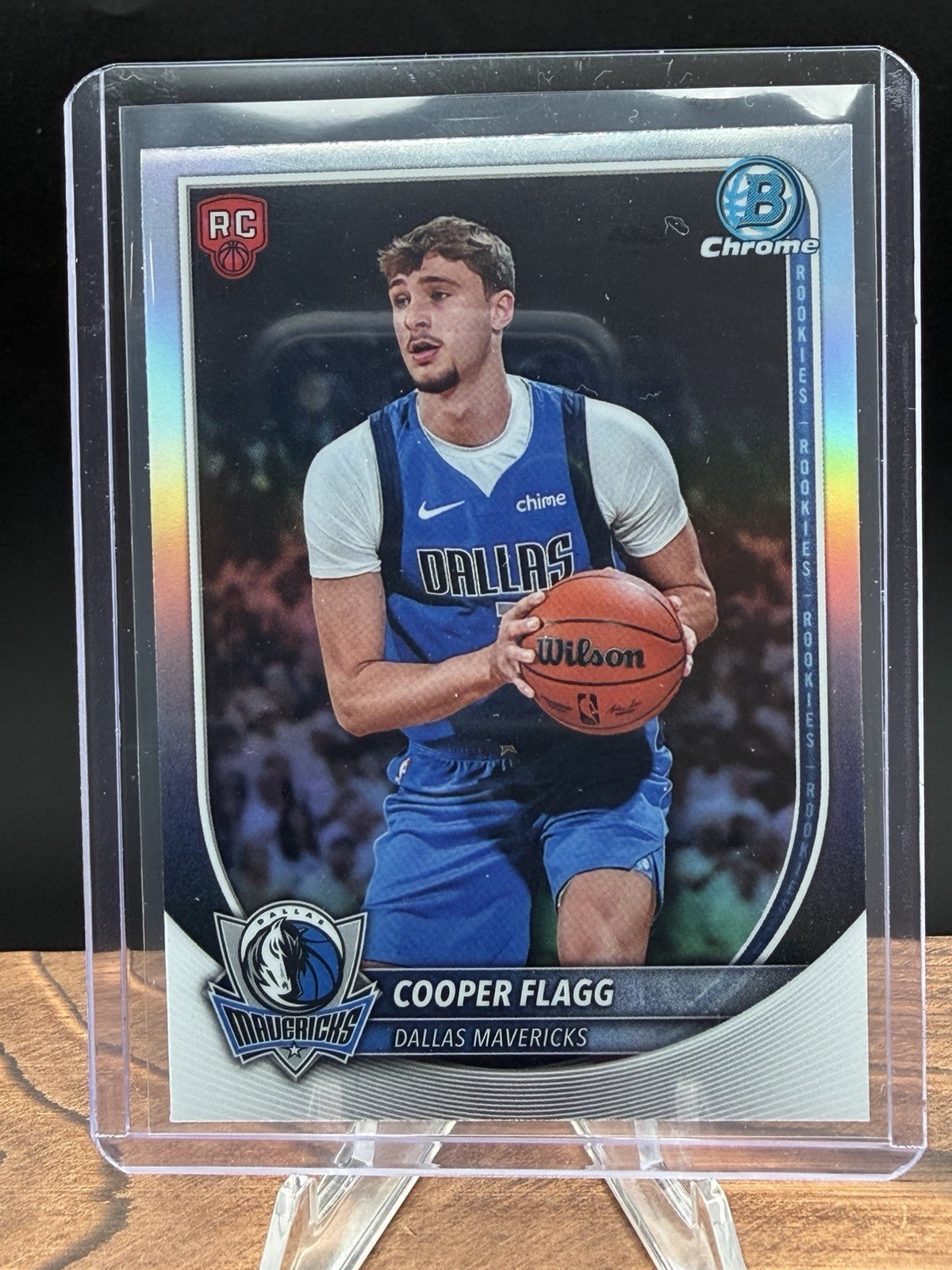 Bowman Chrome 2025-26 Cooper Flagg RED SHIELD Rookie Chrome Dallas Mavericks