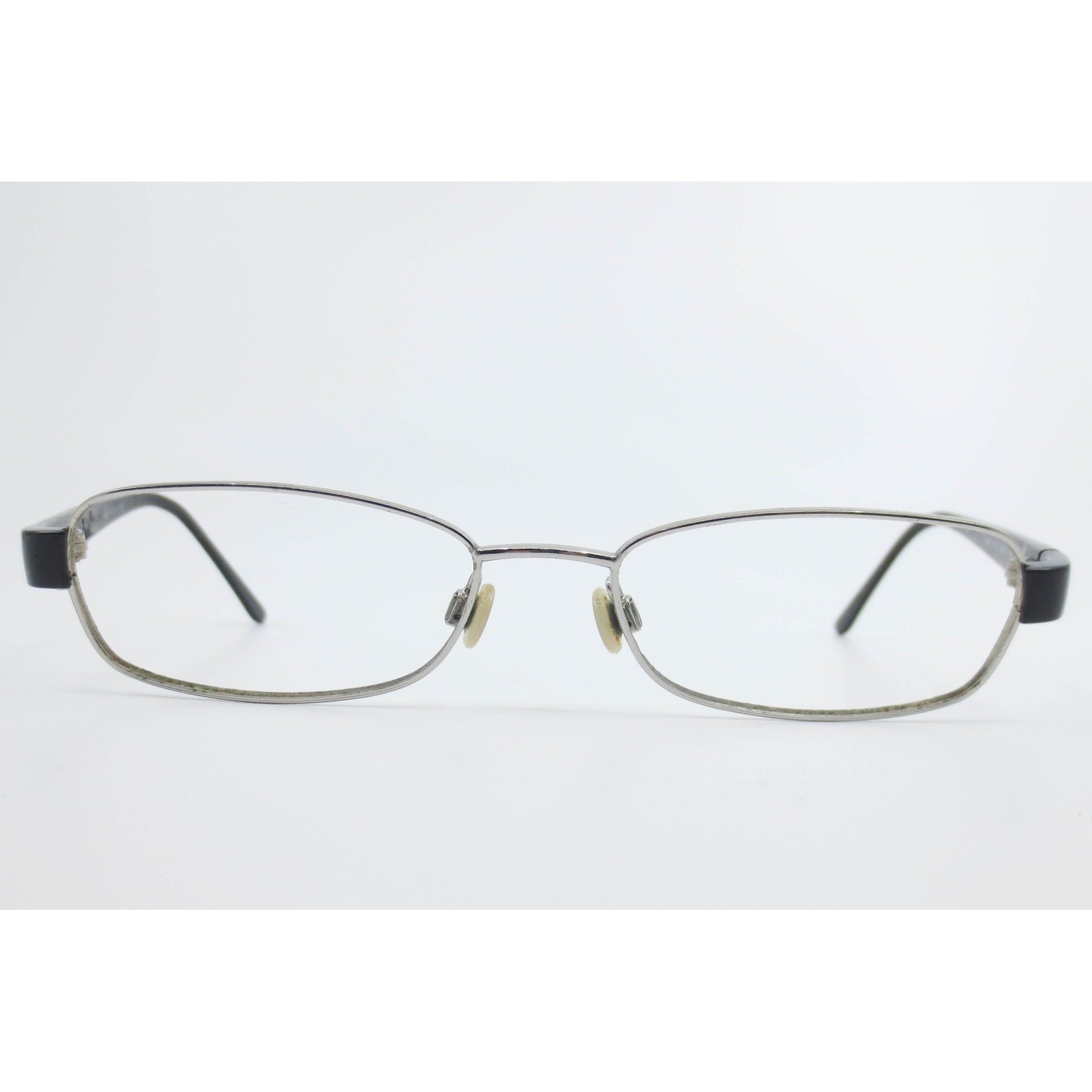 Chanel 2066 c.127 Silver Black Oval Eyeglasses Frames Italy 53-17-135 CC Logo Chanel 2066 c.127 Silver Black Oval Eyeglasses Frames Italy 53-17-135 CC Logo