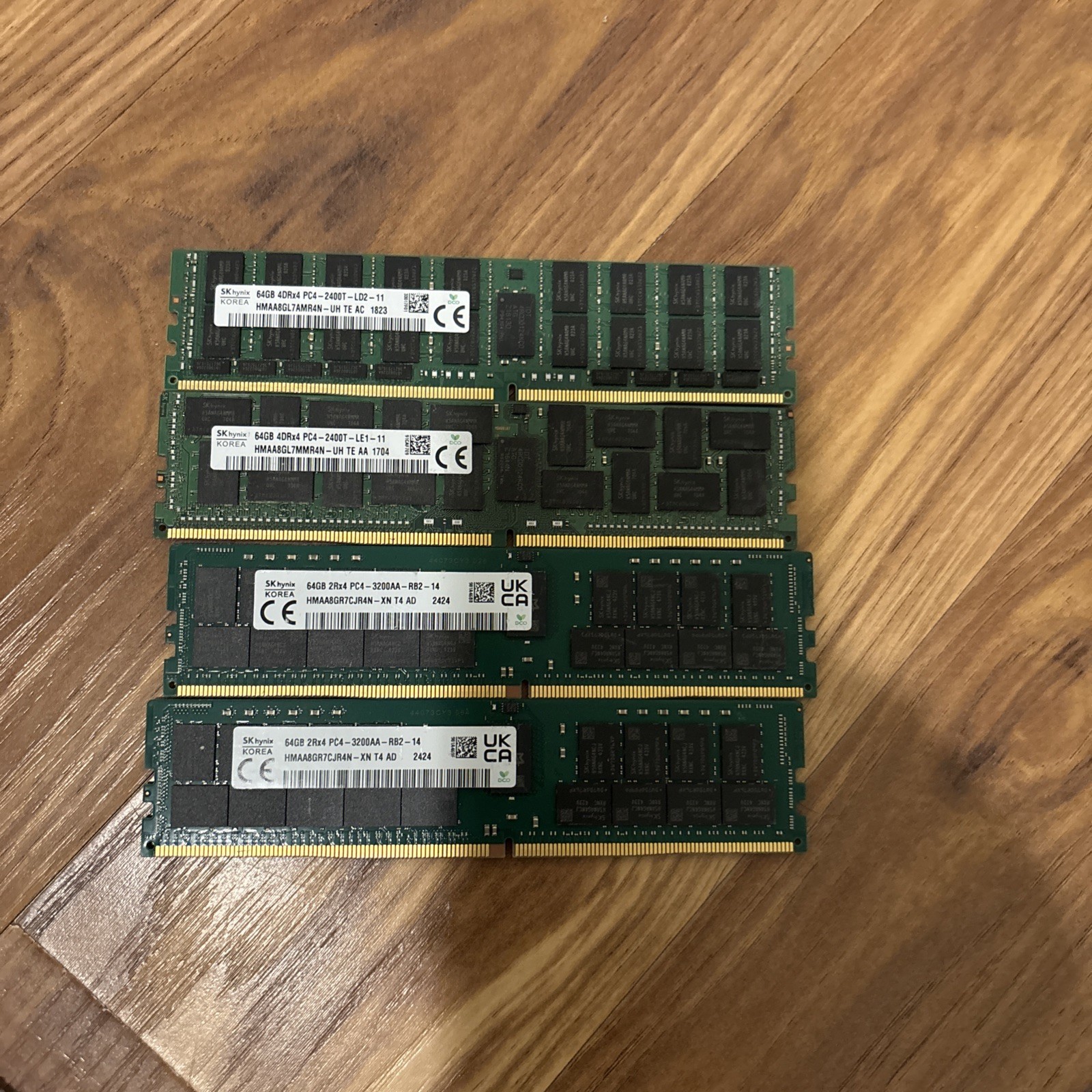 skhynix 64gb (16gb x 4) 2Rx4 pc4 2133p RAO 11 server ram used