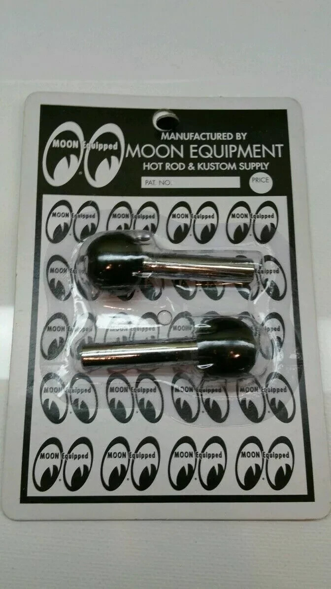 MOONEYES DOOR LOCK KNOBS BLACK RAT HOT ROD BUGGY AA112MN