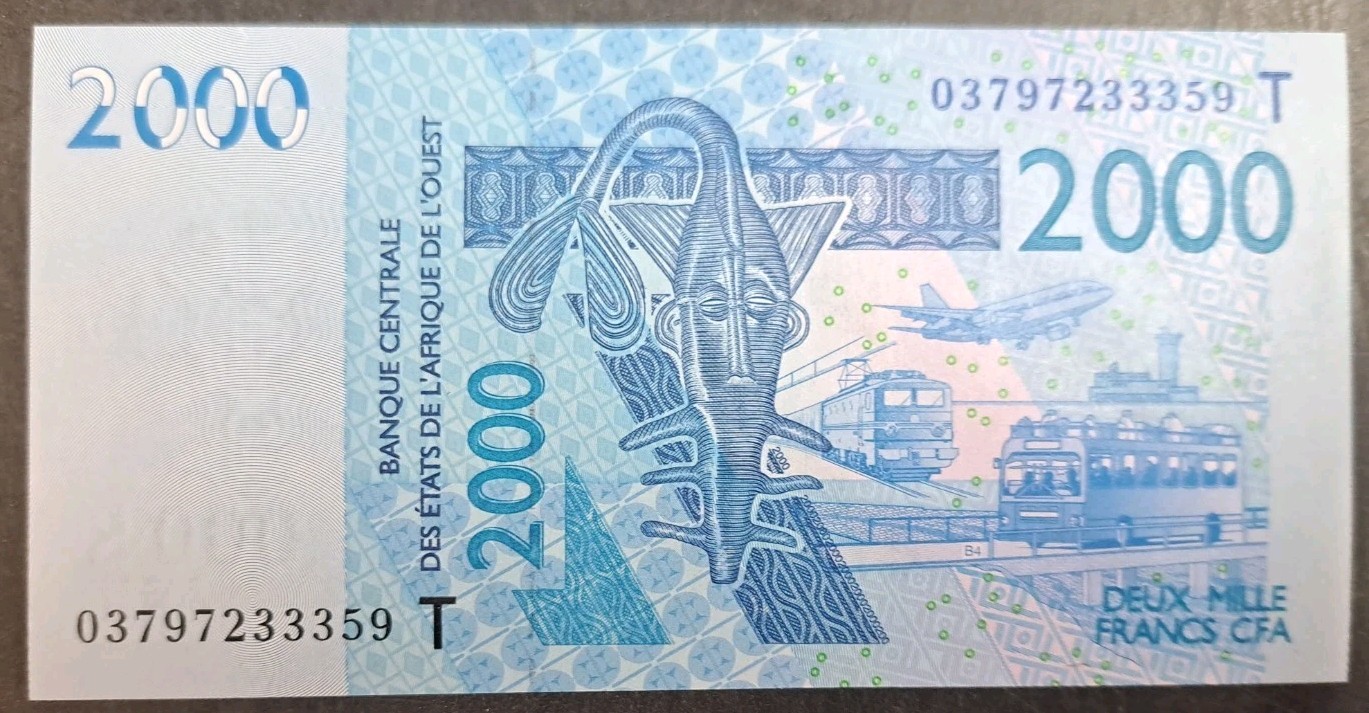 2003 West African States Togo 2000 Francs P816Ta, 03797233359. 2003 West African States Togo 2000 Francs P816Ta, 03797233359.