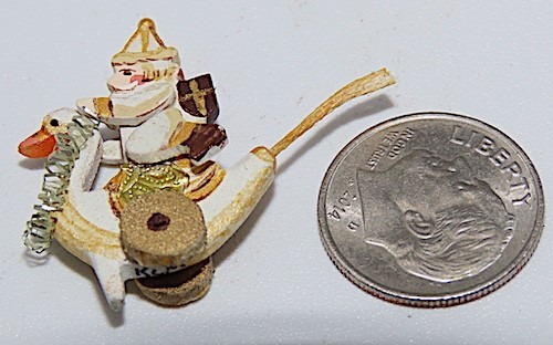 DOLLHOUSE MINIATURE, KAREN MARKLAND, IGMA, EARLY WORK,1970's ?, FOLK ART, MINI.
