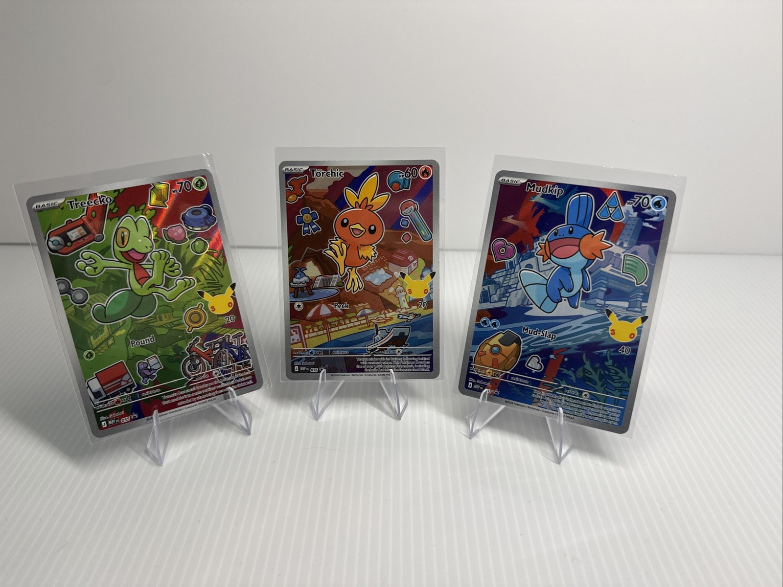 Pokemon First Partners Series 3 Hoenn Gen 3 Treecko 055 Torchic 056 Mudkip 057 Pokemon First Partners Series 3 Hoenn Gen 3 Treecko 055 Torchic 056 Mudkip 057