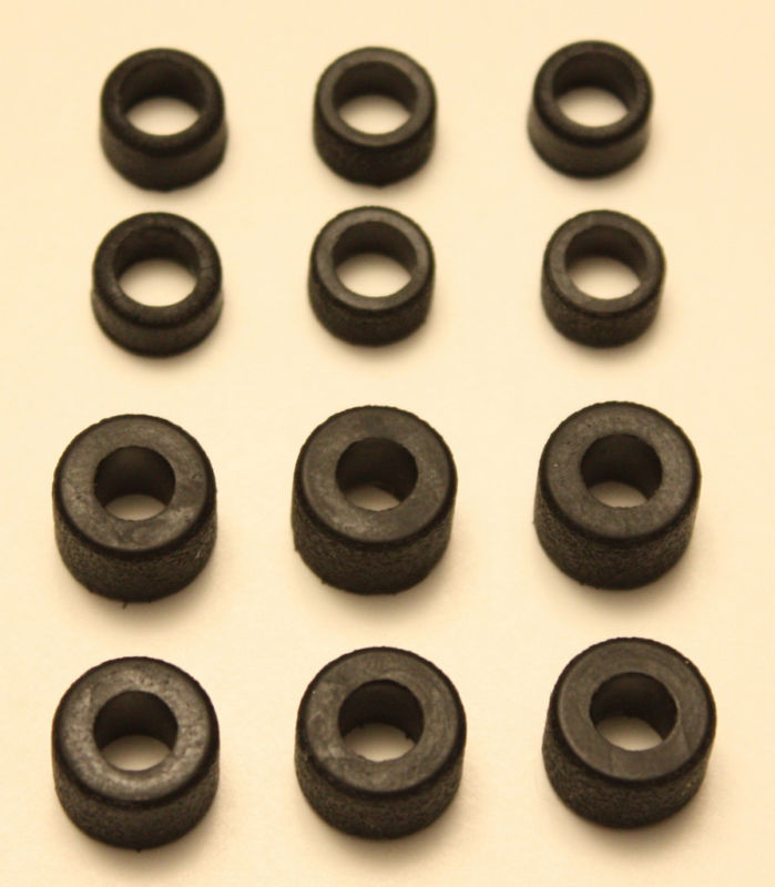 6 Rear + 6 Front Tires for Tyco 440x2  Mattel HPX2 Tyco 440 Slot Cars 12 Tires