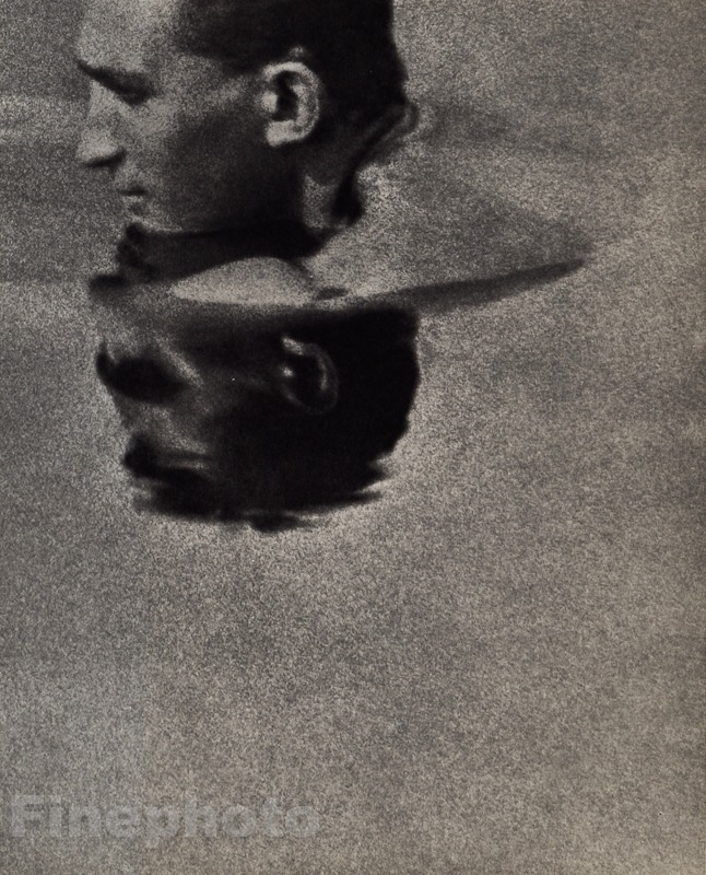 1919/72 Vintage ANDRE KERTESZ Surreal Male Swimming Hungary Photo Gravure Art