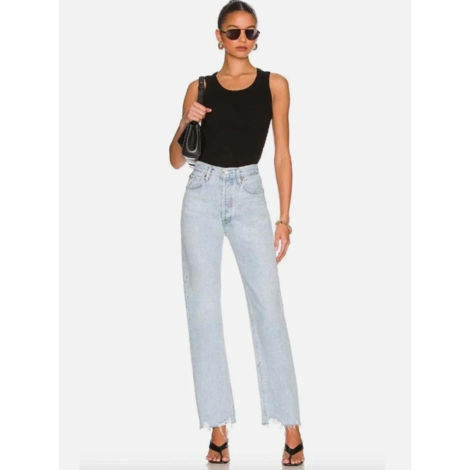AGOLDE 90s Pinch Waist High Rise Straight Leg Jeans Size 26 | Retro Cool Girl