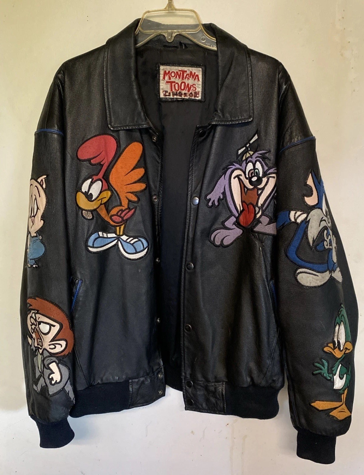 Vintage Montana Tiny Toons Leather Jacket XL