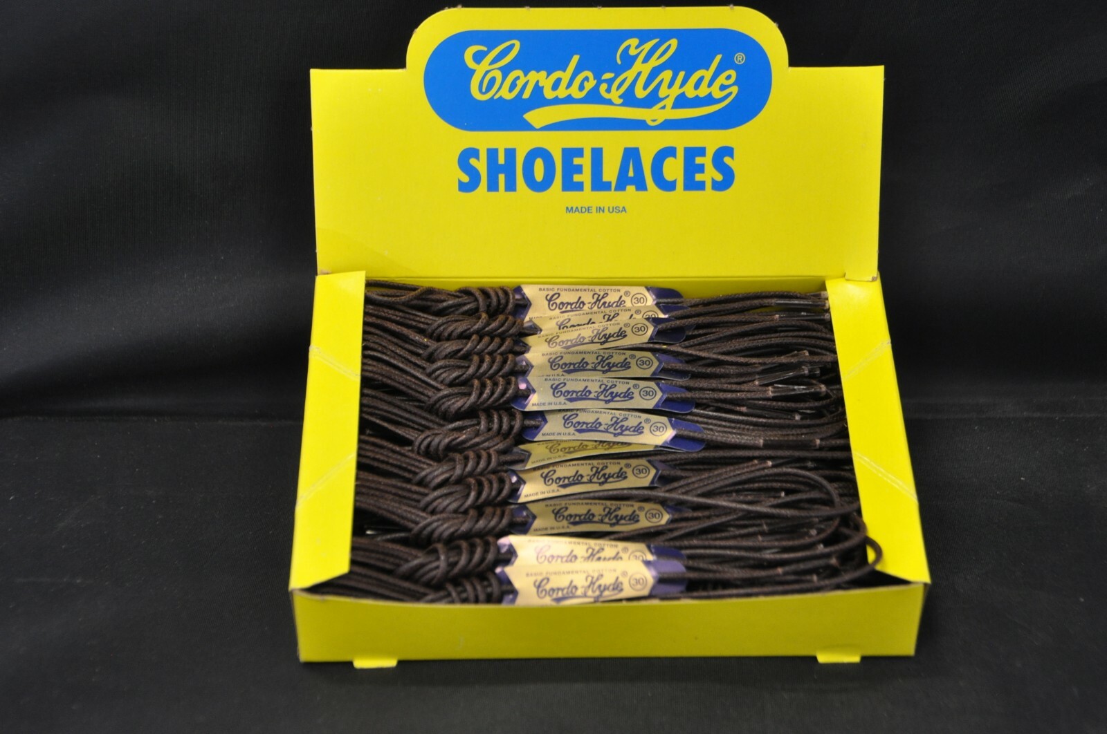  CORDO HYDE WAXED DRESS SHOE LACE,STRING Color Brown, Lengths 30\