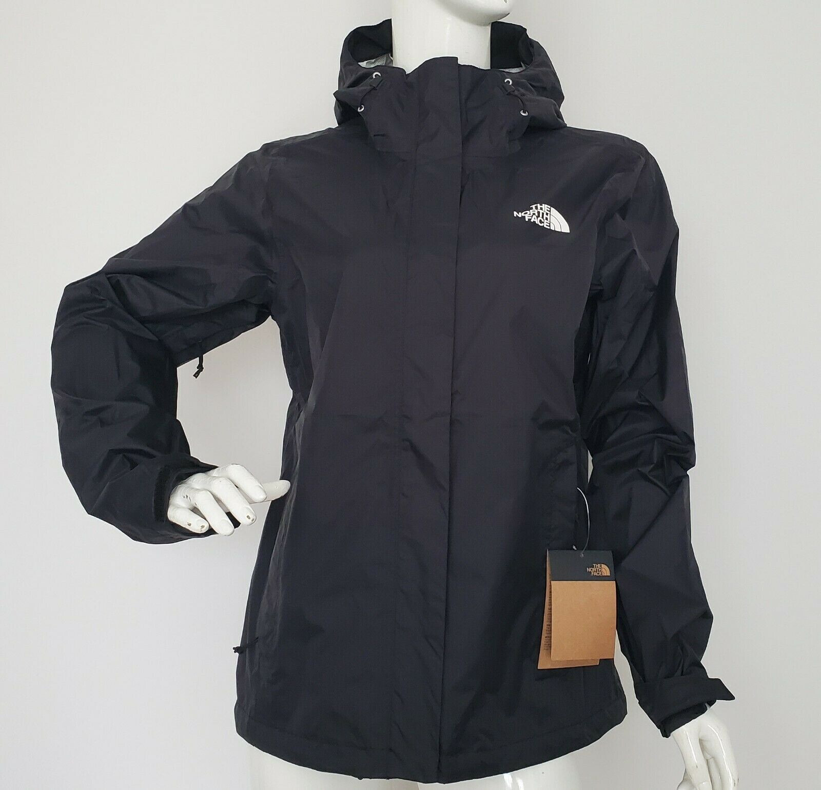 NWT The North Face Women Venture 2 Waterproof Hood Jacket White Log M,L, XL