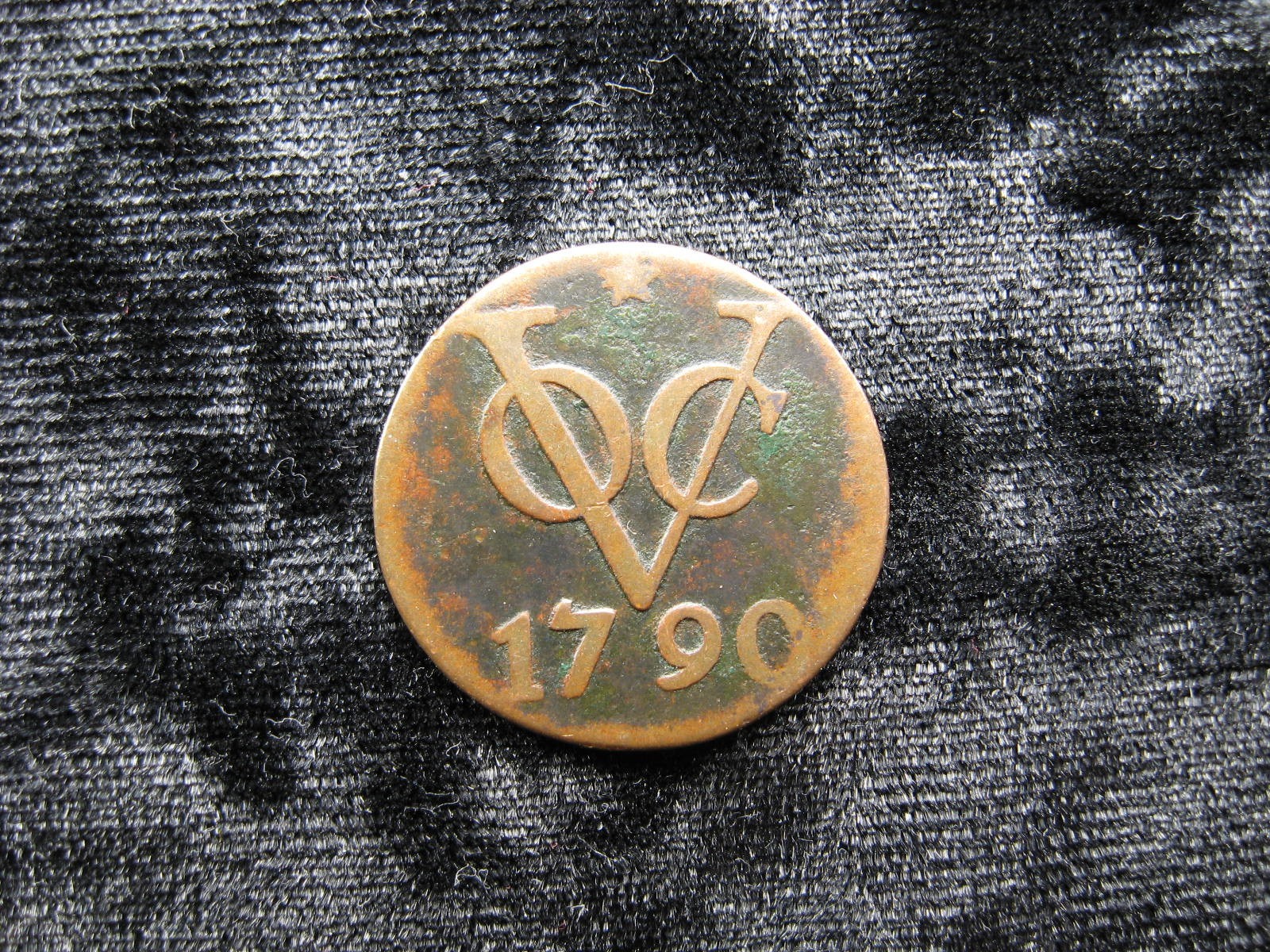 old world coin NETHERLANDS EAST INDIES Utrecht VOC 1 duit 1790 KM111 (417)