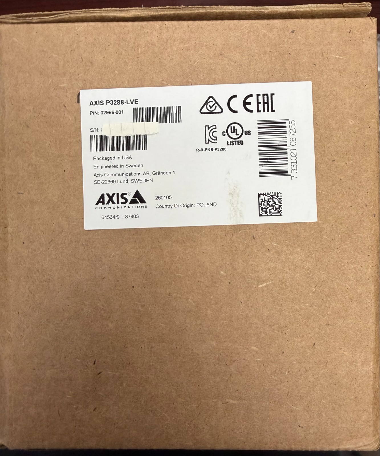 Axis Communications P3288-LVE outdoor Network Dome Camera Axis Communications P3288-LVE outdoor Network Dome Camera