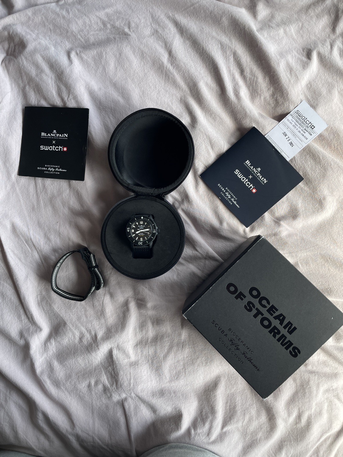 Blancpain x Swatch Scuba Fifty Fathoms Ocean of Storms Bioceramic Watch