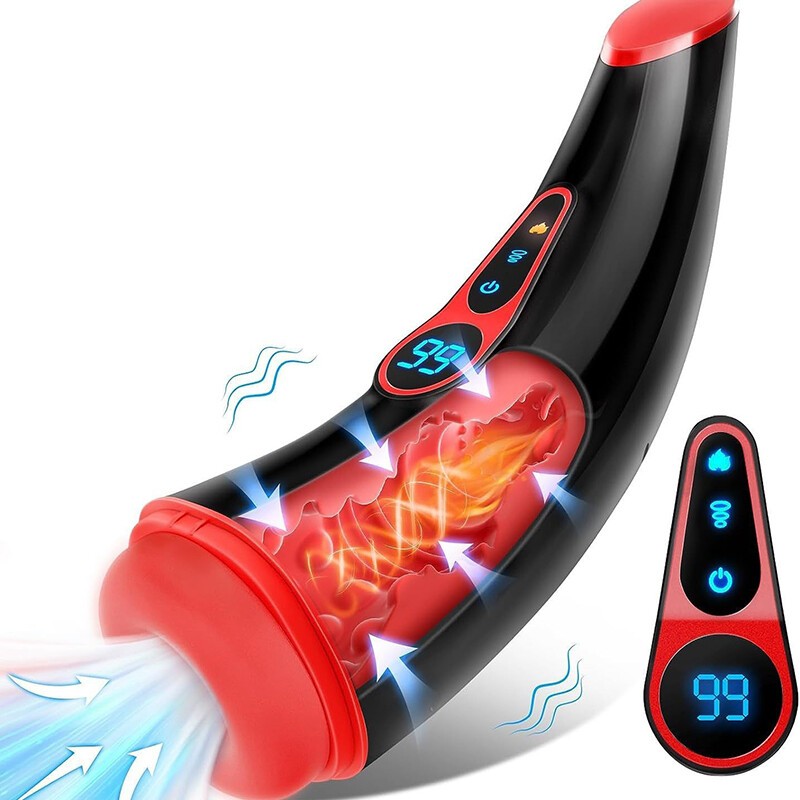 For Men Vibration Massage Automatic Male 9 Sucking Heating Mouth Pocket Sleeve