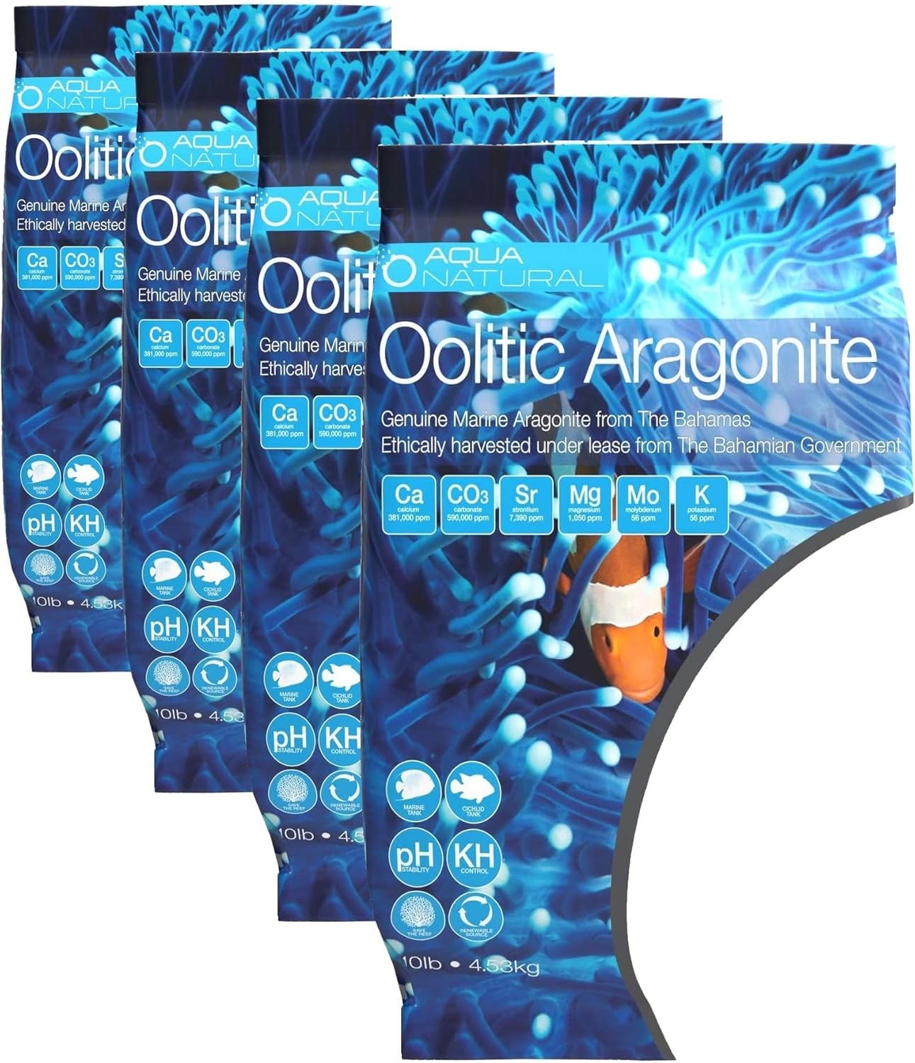 Aqua Natural Oolitic Aragonite Sand 10lb for Reef, Saltwater Tanks Aqua Natural Oolitic Aragonite Sand 10lb for Reef, Saltwater Tanks
