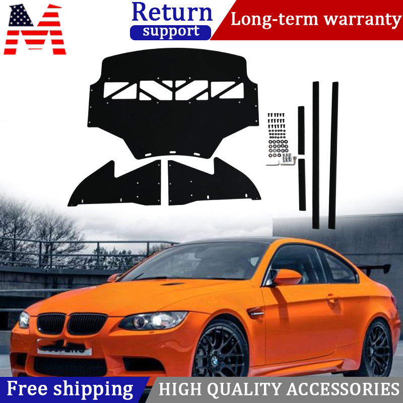 For BMW E90 E92 M3 Oil Cooler Skid Plate Underhood Shield Aluminum