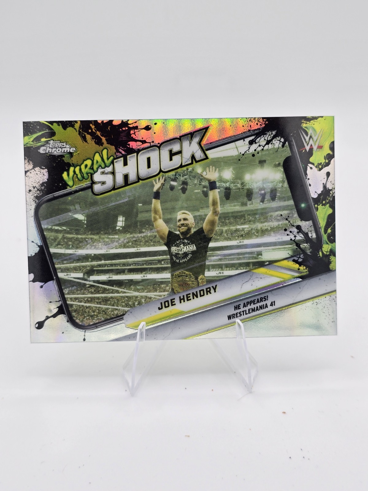 Topps Chrome WWE 2026 Joe Hendry Viral Shock #VIR-15 Topps Chrome WWE 2026 Joe Hendry Viral Shock #VIR-15