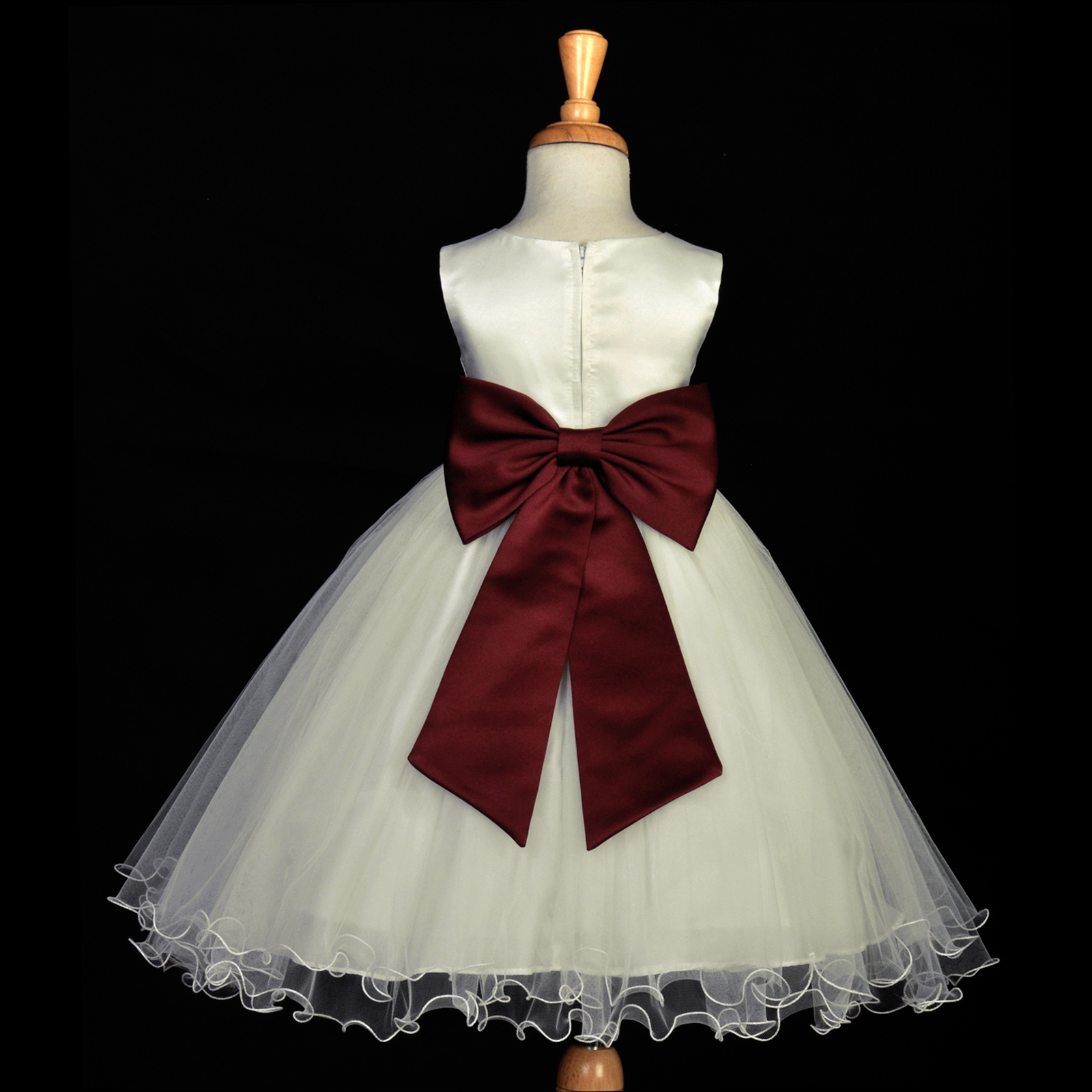 IVORY PRINCESS PARTY DRESS FLOWER GIRL BIRTHDAY PAGEANT BRIDAL RECEPTION HOLIDAY